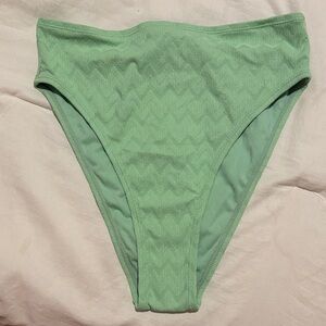 Mint Green High-Waisted Bikini Bottom